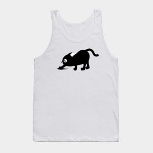 Digging black cat Tank Top